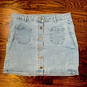 Guess denim high-rise skirt